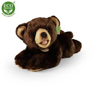 Rappa Plyšový medveď ležiaci 32 cm ECO-FRIENDLY