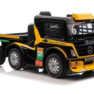Lean-toys Batériový automobil Mercedes + náves XMX622B LCD žltý