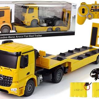 Lean-toys Veľký nákladný automobil R/C Mercedes Arocs žltý 1:20 Dĺžka 103 cm