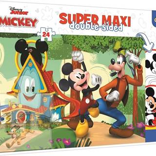 Trefl Obojstranné puzzle Mickeyho klbík SUPER MAXI 24 dielikov