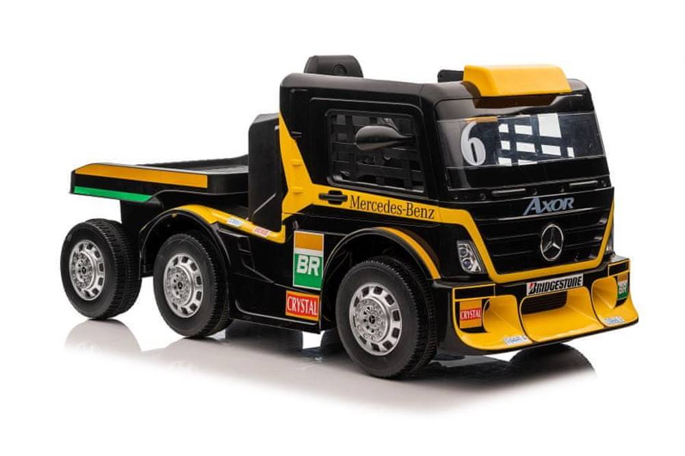 Lean-toys  Batériový automobil Mercedes + náves XMX622B LCD žltý značky Lean-toys