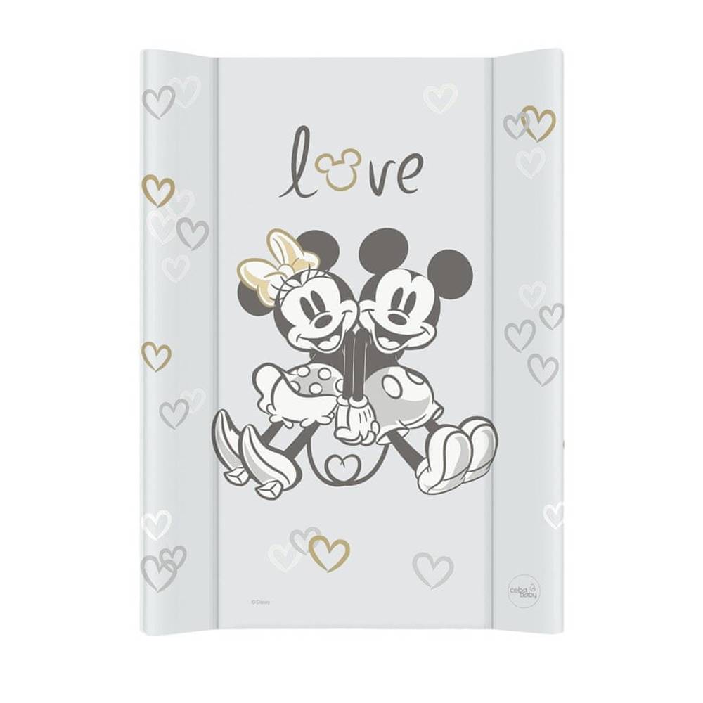 Ceba Baby  CEBA Podložka prebaľovacia s pevnou doskou COMFORT (50x70) Disney Minnie & Mickey Grey značky Ceba Baby