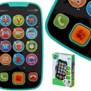 Ikonka  Vzdelávací smartfón pre deti HOLA modrý značky Ikonka