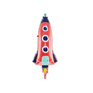 PartyDeco Fóliový balón – Raketa 115x44 cm