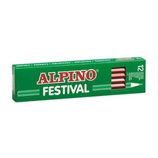 Alpino Krabica 12 farebných ceruziek Alpino Festival svetlozelená
