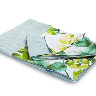 Sensillo 2 dielna posteľná súprava - deka do postieľky - Obliečka na perinu + obliečka na vankúš - 100x135cm + 40x60cm - Eukaliptus