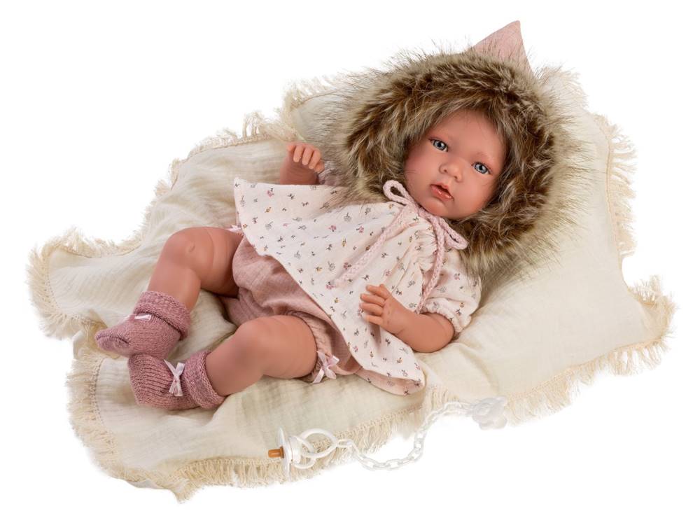 Llorens  Novorodenec - realistická bábika so zvukmi a mäkkým látkovým telom - 42 cm značky Llorens