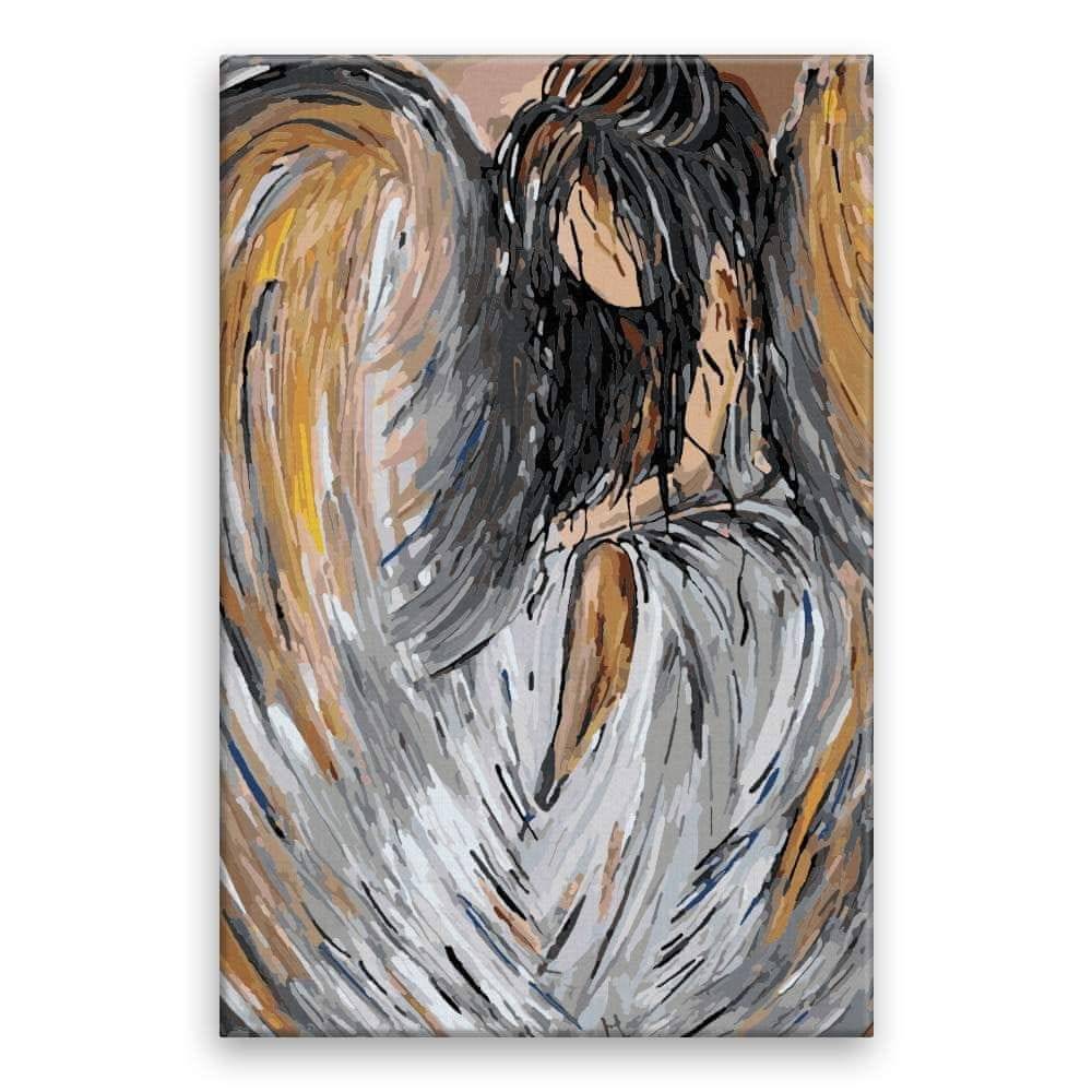 Malujsi  Maľovanie podľa čísel - Anjel svetla - 40x60 cm,  plátno vypnuté na rám značky Malujsi