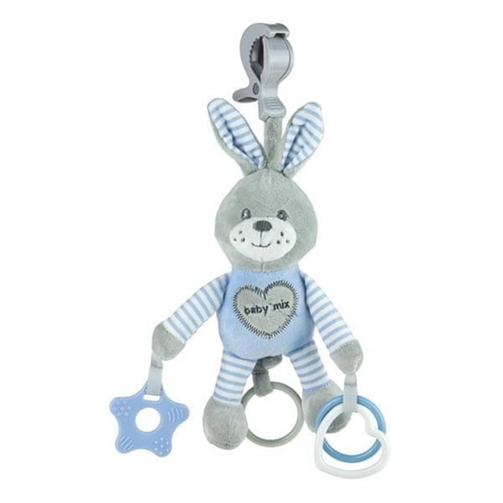 Baby Mix  Plyšová hračka s vibráciou  králik modrý značky Baby Mix