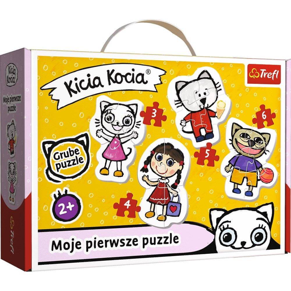 Trefl  Baby puzzle Kicia Kocia 4v1 (3, 4, 5, 6 dielikov) značky Trefl