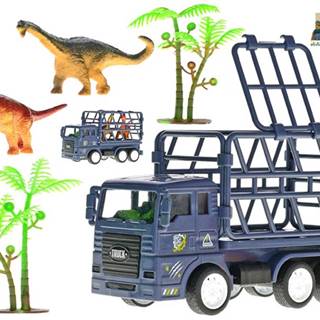  Auto nákladné 14 cm na zotrvačník s dinosaurami