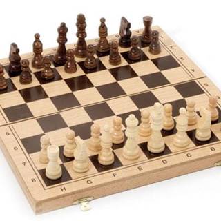 Jeujura  Šachy v dřevěném skládacím boxu značky Jeujura