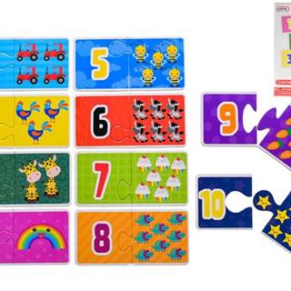 Spojte čísla - puzzle/dvojica čísel a obrázkov 20 kariet