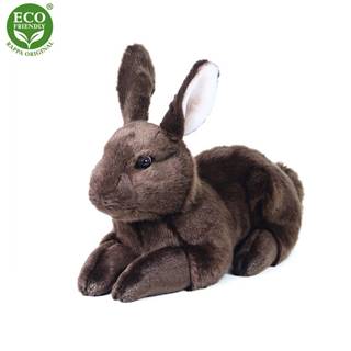 Rappa Plyšový králik hnedý ležiaci 36 cm ECO-FRIENDLY