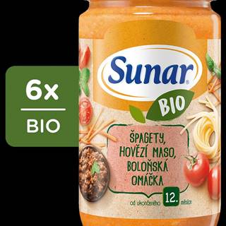 Sunar  BIO príkrm boloňské špagety 6 x 235 g značky Sunar
