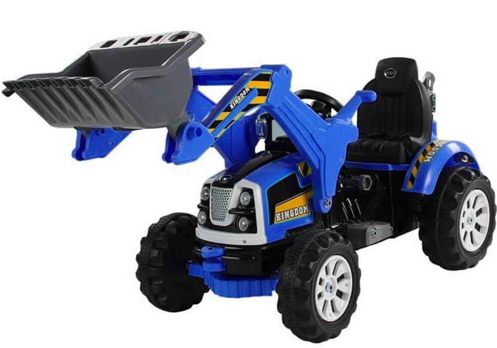 Mamido  Elektrický traktor pre deti s radlicou modrý značky Mamido