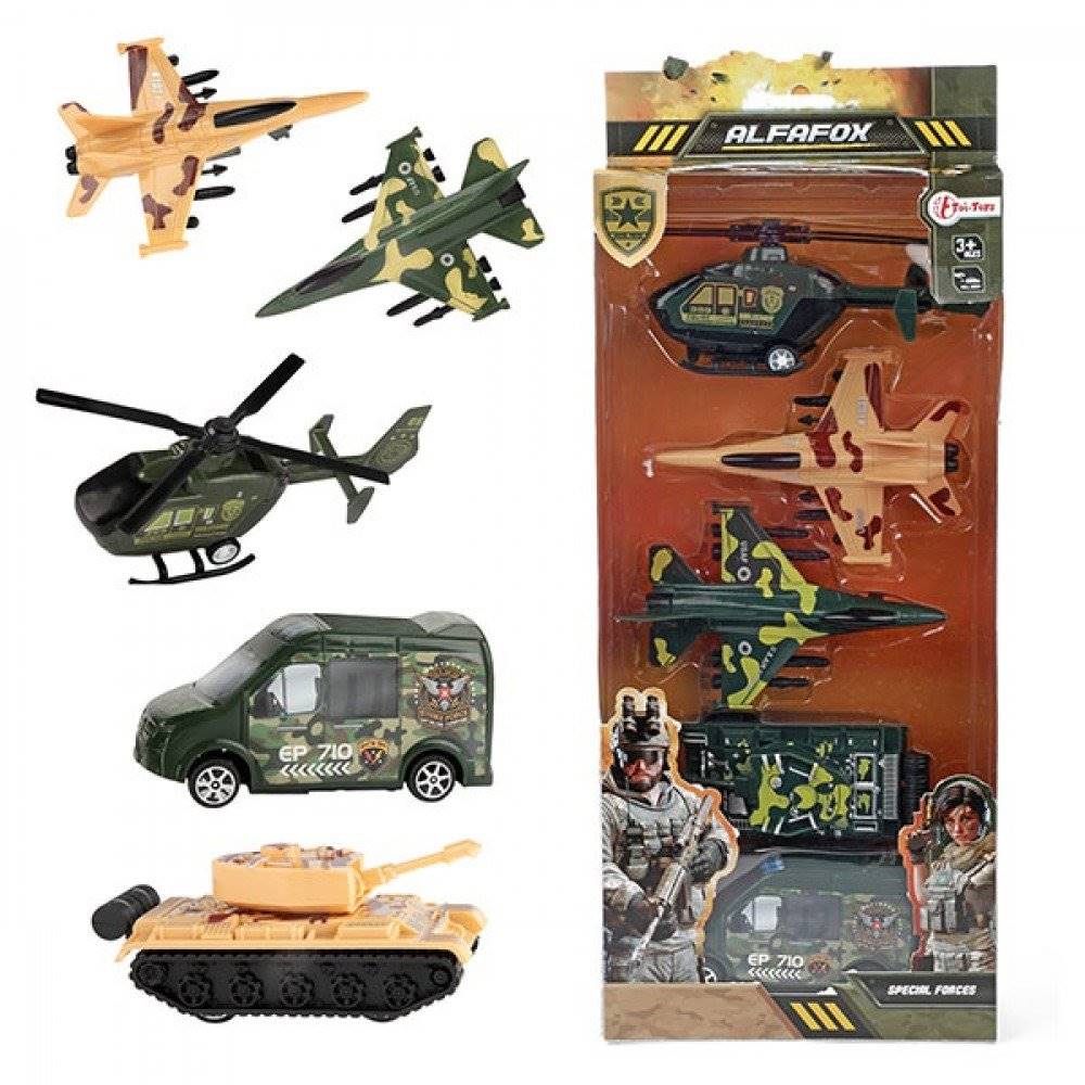 Toi Toys  ALFAFOX Vojenské vozidlá 5 ks značky Toi Toys