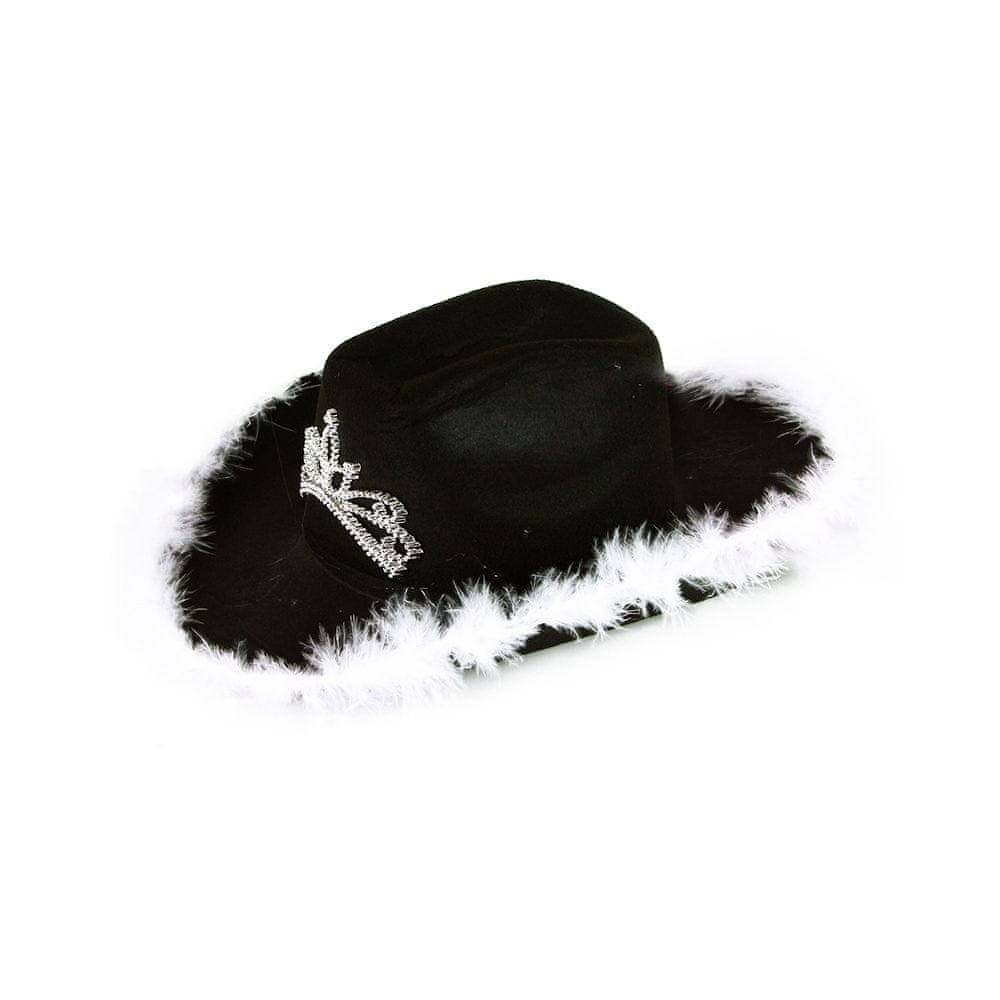 Rappa  Čierny kovbojský klobúk s dámskou korunkou značky Rappa