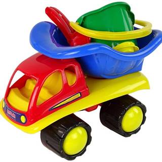Lean-toys  Sada sklápacieho auta s mini ďatelinkou 8 kusov značky Lean-toys