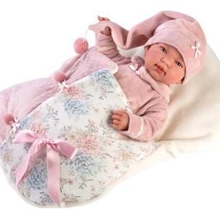 Llorens 84450 NEW BORN - realistická bábika bábätko so zvukmi a mäkkým látkovým telom - 44 cm
