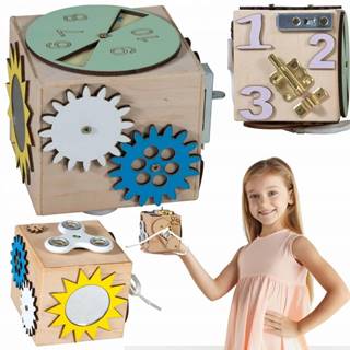 3ToysM Montessori drevená kocka - malá