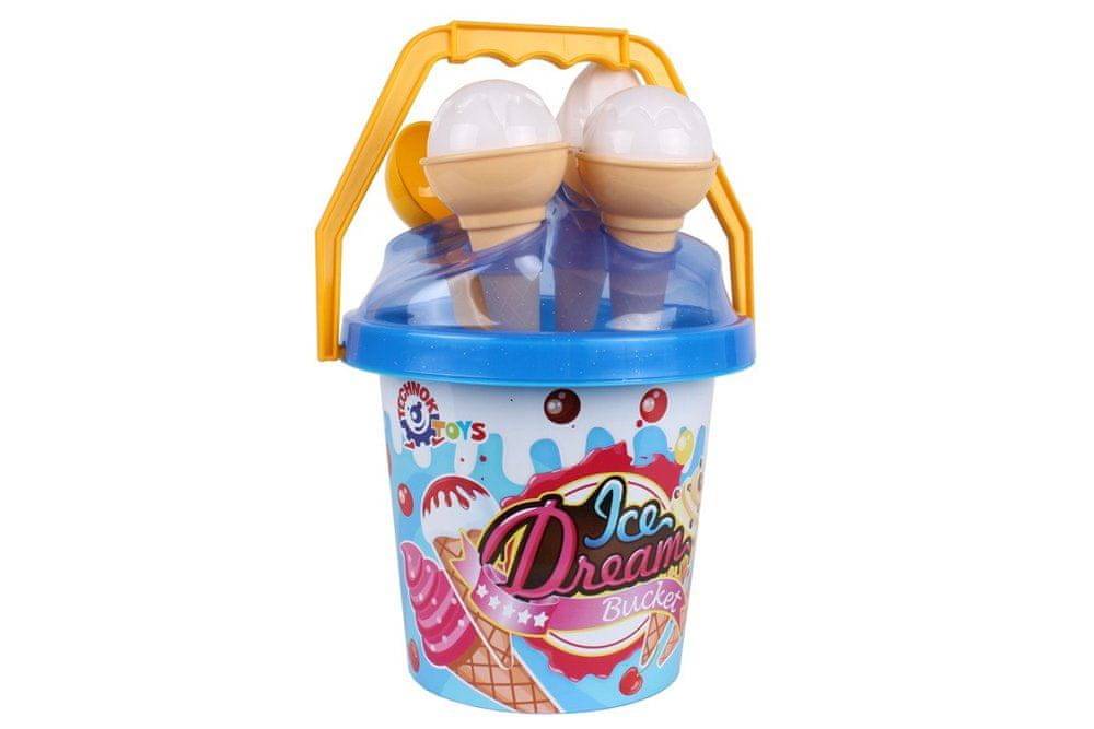 Lean-toys  Zmrzlinový set Sand Bucket Blue 5743 značky Lean-toys