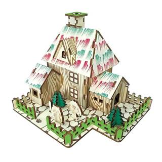 Woodcraft Drevené 3D puzzle Čarodejnícka chyže