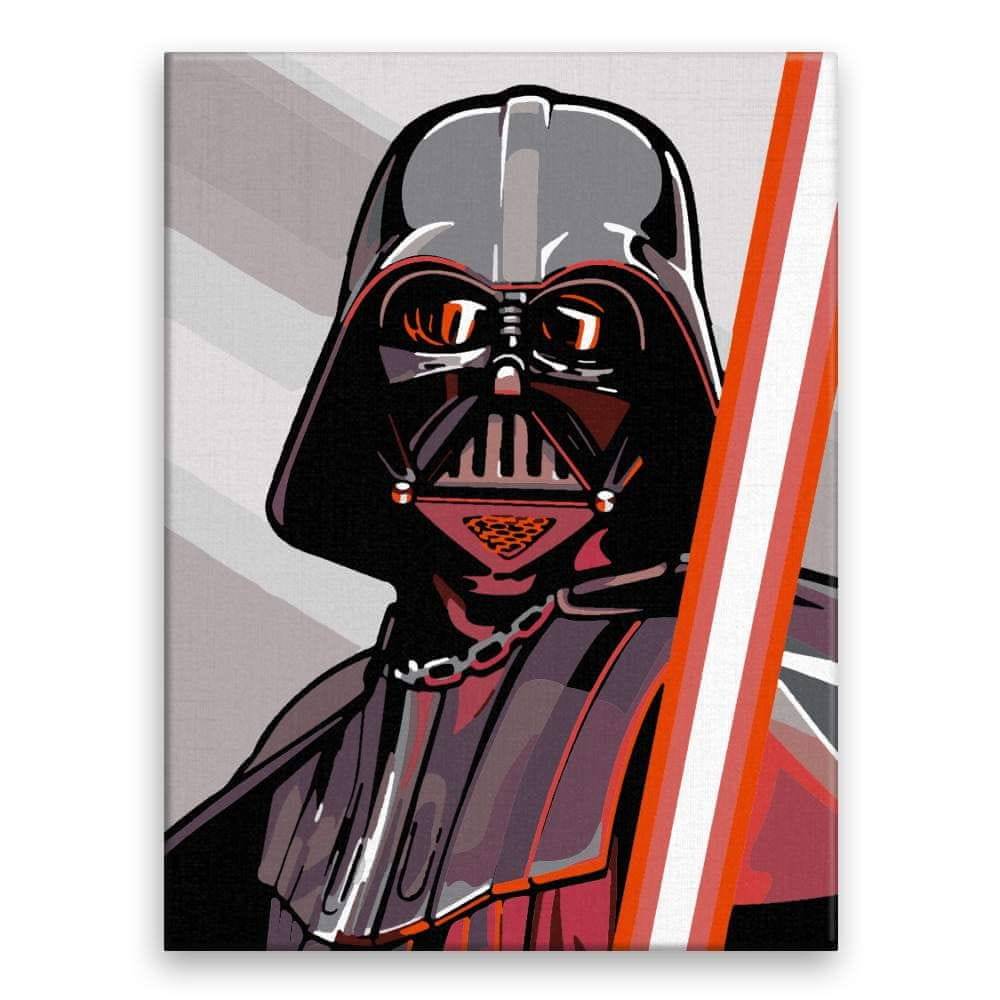 Malujsi  Maľovanie podľa čísel - Vader - 30x40 cm,  bez dreveného rámu značky Malujsi