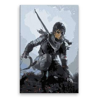 Malujsi Maľovanie podľa čísel - Lara Croft 02 - 80x120 cm,  plátno vypnuté na rám