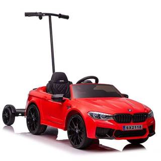 Lean-toys BMW M5 Batériové auto s rodičovskou platformou Červená farba