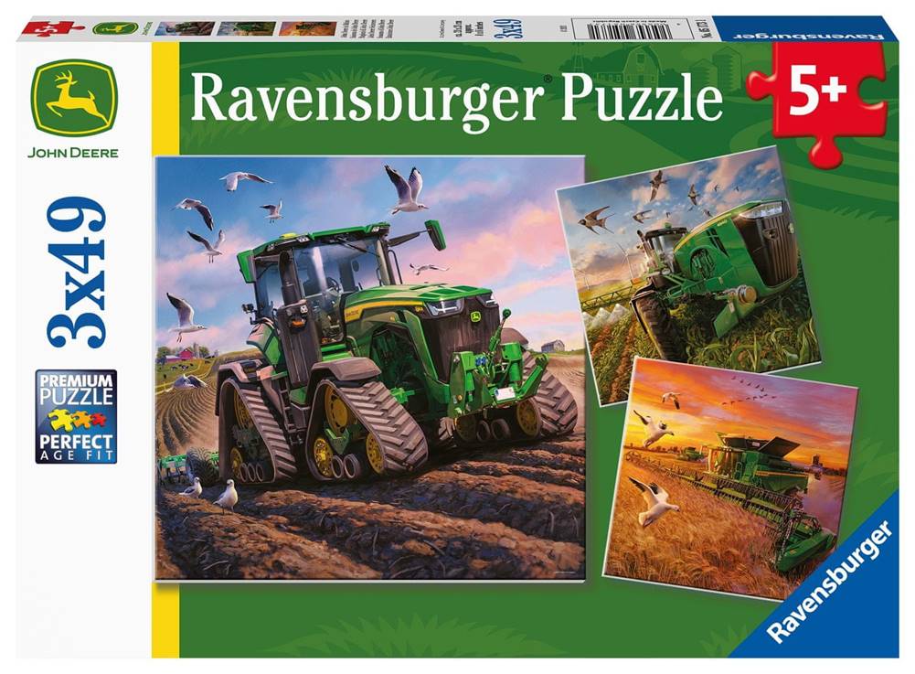 Ravensburger  John Deere: Hlavná sezóna 3x49 dielikov značky Ravensburger