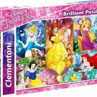  Clementoni Puzzle Briliant - Princezny 104 dílků