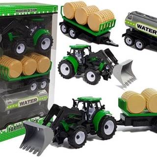 Lean-toys Traktor s prívesom na balíky sena Cisterna