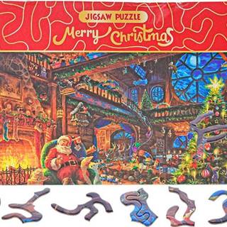 Puzzle Merry Christmas: U Santy doma 468 dielikov