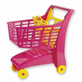 Rappa Androni Nákupný vozík so sedátkom - ružový