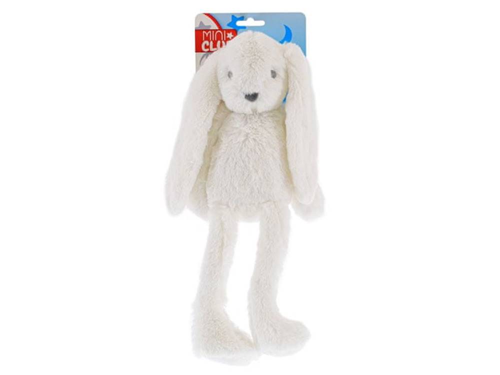 Mikro Trading  Mini klubový zajačik plyšový biely 30 cm dlhé nohy značky Mikro Trading