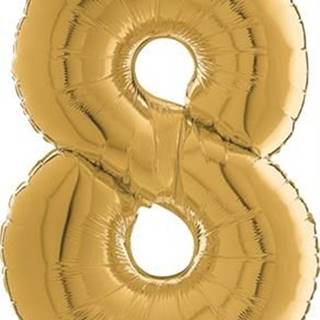 Grabo  Nafukovací balónek číslo 8 zlatý 66cm značky Grabo