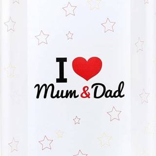 NEW BABY Přebalovací nástavec New Baby I love Mum and Dad bílý 50x70cm