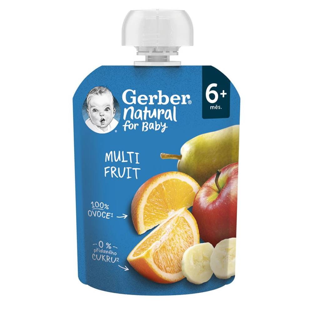  GERBER Natural vrecko multifruit 90 g
