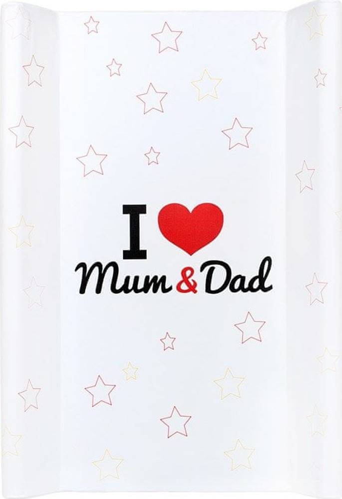 NEW BABY  Přebalovací nástavec  I love Mum and Dad bílý 50x70cm značky NEW BABY