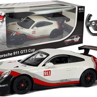 Lean-toys R/C Porsche 911 GT3 CUP Rastar 1:14 biely s diaľkovým ovládaním