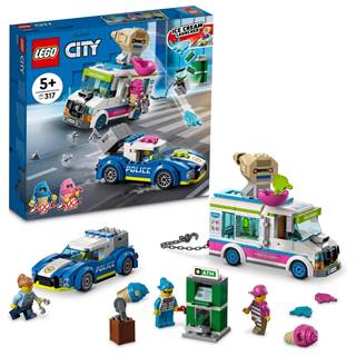 LEGO City 60314 Policajná naháňačka so zmrzlinárskym vozidlom