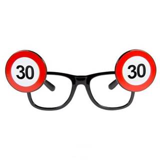 Párty okuliare narodeniny - dopravná značka - 30
