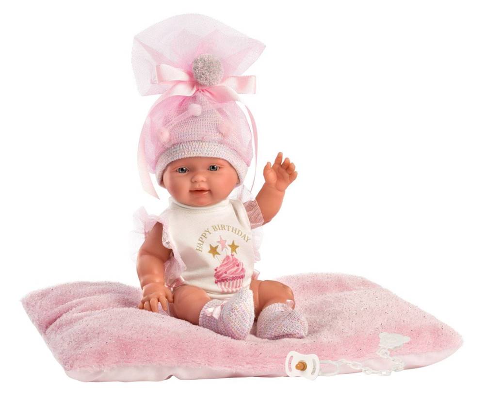 Llorens  26316 NEW BORN HOLČIČKA - realistická bábika bábätko s celovinylovým telom - 26 cm značky Llorens