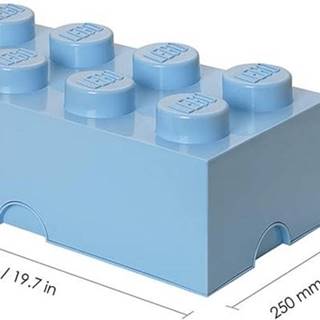 LEGO Úložný box 8 - svetlo modrý