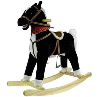 Pelegrino  Hojdací kôň 74 cm,  pohybuje ústami a chvostom BLACK značky Pelegrino