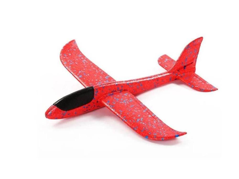 AUR  Polystyrénové hádzacie lietadlo dolet až 40 m - farba ružová značky AUR