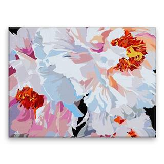 Malujsi Maľovanie podľa čísel - Svadobné kvety - 80x60 cm,  bez dreveného rámu