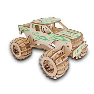 Woodcraft Drevené 3D puzzle Monster truck