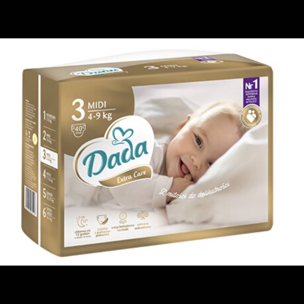 Dada   Extra Care 3 MIDI 40 ks / 4-9 kg značky Dada